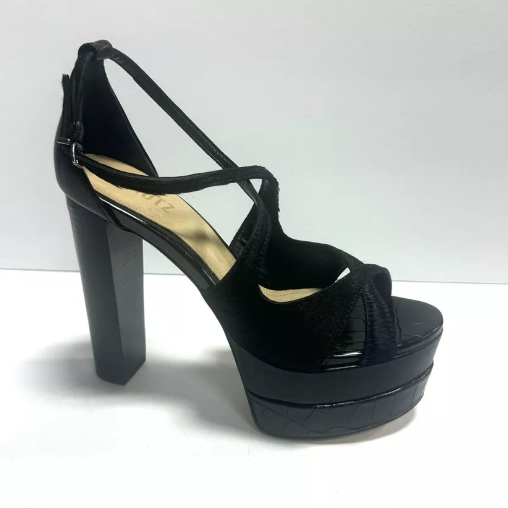 Schutz Womens Latifah Platform Sandal Black Size 10 M